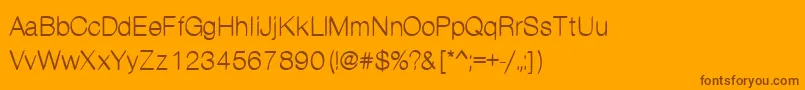 Kanon Font – Brown Fonts on Orange Background
