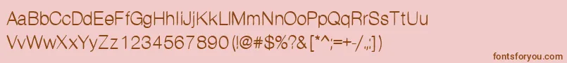 Kanon Font – Brown Fonts on Pink Background