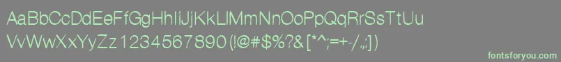Kanon Font – Green Fonts on Gray Background