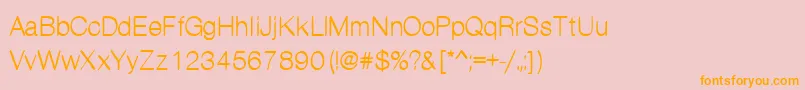 Kanon Font – Orange Fonts on Pink Background