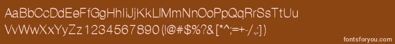 Kanon Font – Pink Fonts on Brown Background