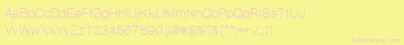 Kanon Font – Pink Fonts on Yellow Background