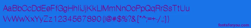 Kanon Font – Purple Fonts on Blue Background