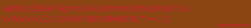 Kanon Font – Red Fonts on Brown Background