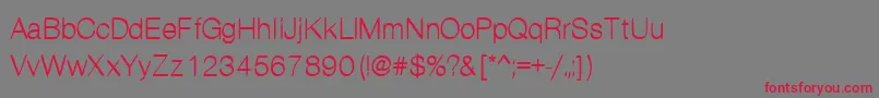 Kanon Font – Red Fonts on Gray Background