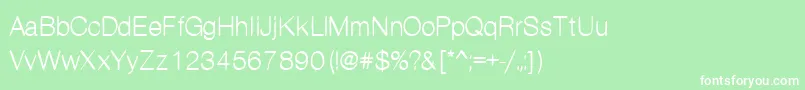 Kanon Font – White Fonts on Green Background