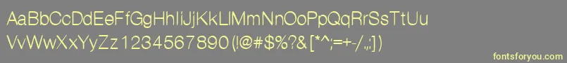 Kanon Font – Yellow Fonts on Gray Background