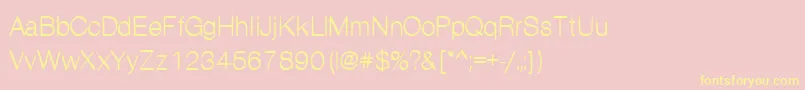 Kanon Font – Yellow Fonts on Pink Background