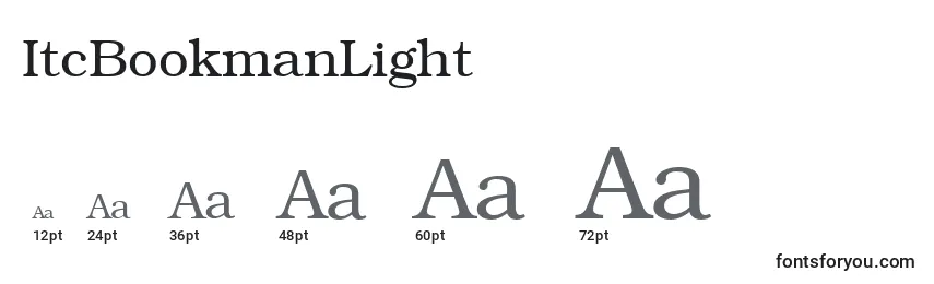 ItcBookmanLight Font Sizes