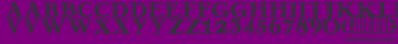 Matador ffy Font – Black Fonts on Purple Background