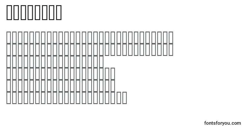 Шрифт Dream666 – алфавит, цифры, специальные символы