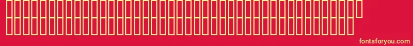 Dream666 Font – Yellow Fonts on Red Background