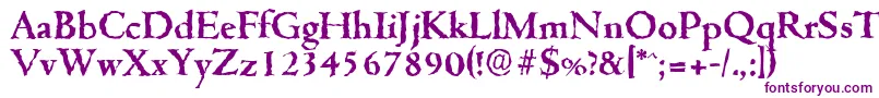 CambridgerandomBold-Schriftart – Violette Schriften