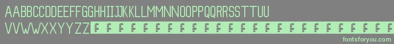Slim Font – Green Fonts on Gray Background