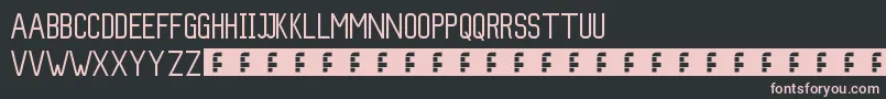 Slim Font – Pink Fonts on Black Background