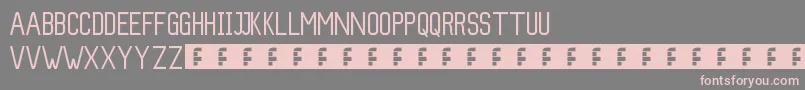 Slim Font – Pink Fonts on Gray Background