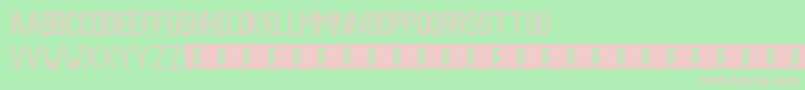 Fonte Slim – fontes rosa em um fundo verde