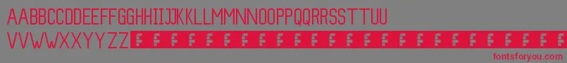 Slim Font – Red Fonts on Gray Background