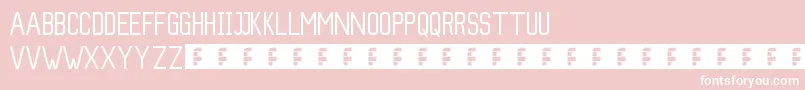 Slim Font – White Fonts on Pink Background