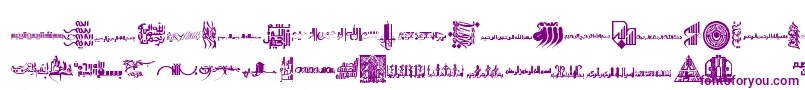 Besmellah4 Font – Purple Fonts on White Background