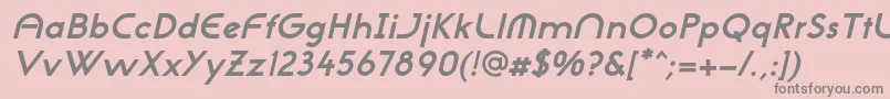 NeogothisadfstdBoldoblique-Schriftart – Graue Schriften auf rosa Hintergrund