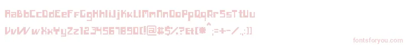 Шрифт Inero – розовые шрифты на белом фоне