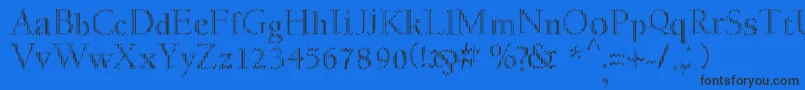 MyfontcodeRegular Font – Black Fonts on Blue Background