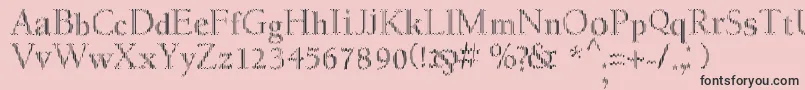 MyfontcodeRegular Font – Black Fonts on Pink Background