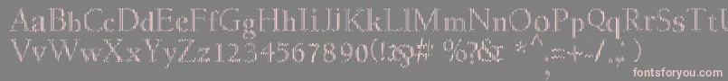 Шрифт MyfontcodeRegular – розовые шрифты на сером фоне