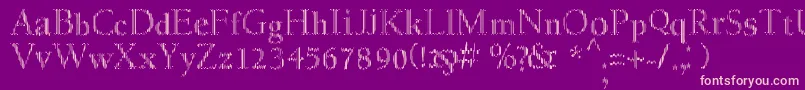 fuente MyfontcodeRegular – Fuentes Rosadas Sobre Fondo Morado