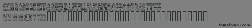 BrinetextPattern Font – Black Fonts on Gray Background
