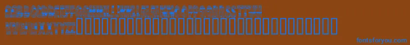 fuente BrinetextPattern – Fuentes Azules Sobre Fondo Marrón