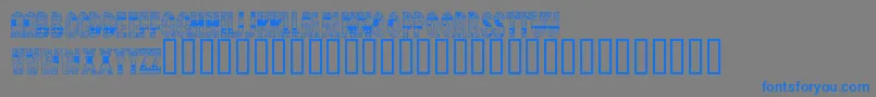 BrinetextPattern Font – Blue Fonts on Gray Background