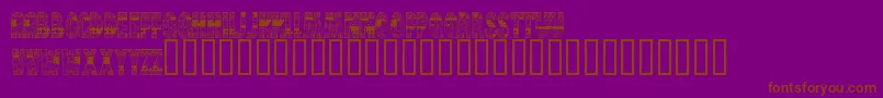 BrinetextPattern Font – Brown Fonts on Purple Background