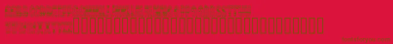 BrinetextPattern Font – Brown Fonts on Red Background