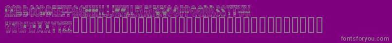 BrinetextPattern Font – Gray Fonts on Purple Background