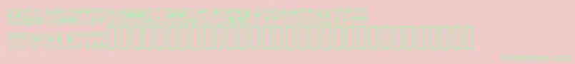BrinetextPattern Font – Green Fonts on Pink Background