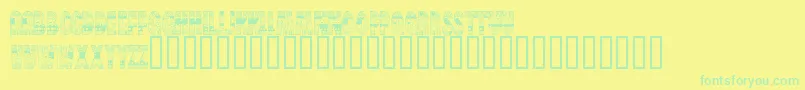 En savoir plus sur la police BrinetextPattern Police BrinetextPattern – polices vertes sur fond jaune