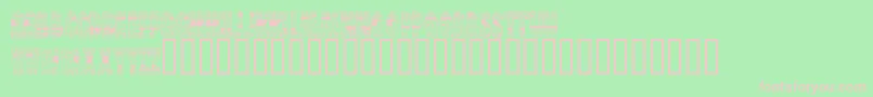 BrinetextPattern Font – Pink Fonts on Green Background