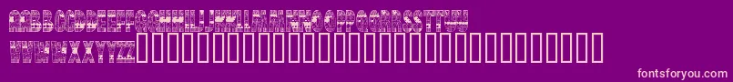 Шрифт BrinetextPattern – розовые шрифты на фиолетовом фоне