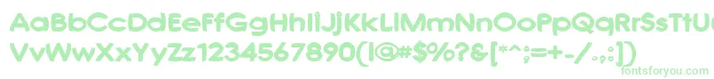 Joshf Font – Green Fonts on White Background