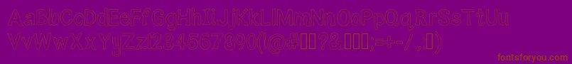 MacysLemonade Font – Brown Fonts on Purple Background