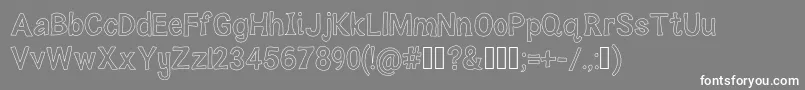 MacysLemonade Font – White Fonts on Gray Background