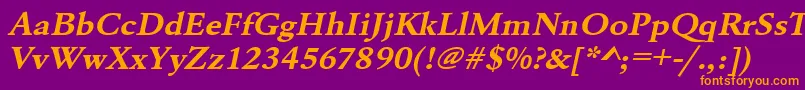 More about UrwgaramondtextwidBoldOblique Font UrwgaramondtextwidBoldOblique Font – Orange Fonts on Purple Background