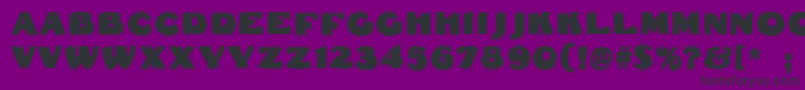 Dsfattycontour Font – Black Fonts on Purple Background