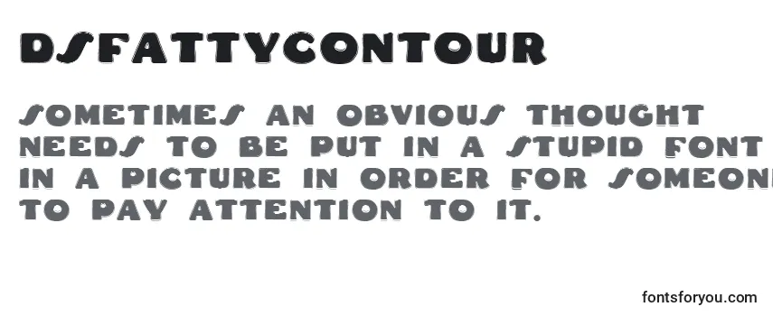 Обзор шрифта Dsfattycontour