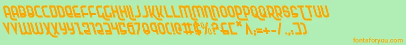 Rokikierl Font – Orange Fonts on Green Background