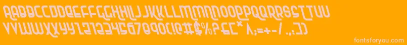 Rokikierl Font – Pink Fonts on Orange Background