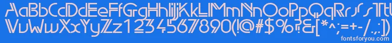 EdgelineDemiBold Font – Pink Fonts on Blue Background