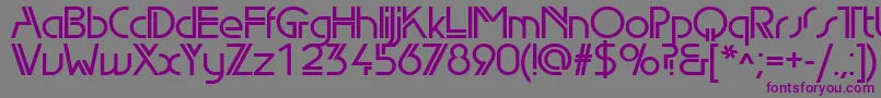 EdgelineDemiBold Font – Purple Fonts on Gray Background